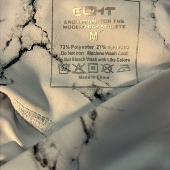 Echt cropped marble print high waist leggings sz M nwot 010 - Picture 4 of 5